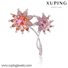 00048-xuping moda prata esterlina cor cristais de Swarovski, bom broche para convites de casamento